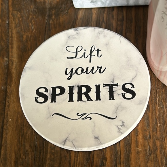 Teacher Gift Set.  Tall mug with lid, gold spoon - New in Box - Picture 5 of 5